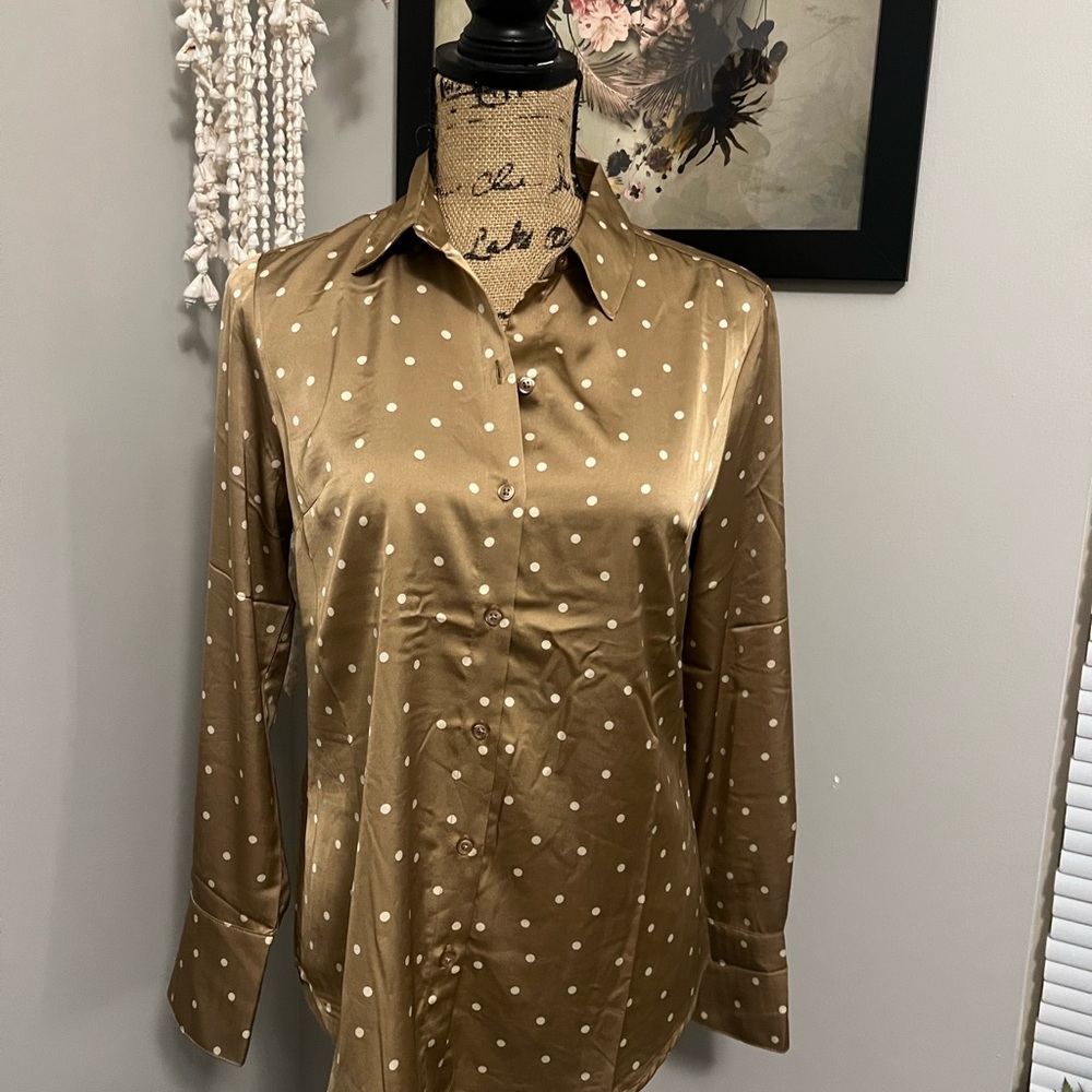 Banana Republic Satin Button Blouse - Classic Fit